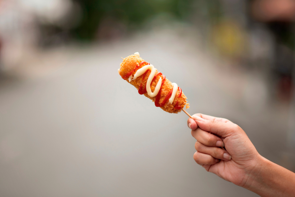 Hot dog on a stick